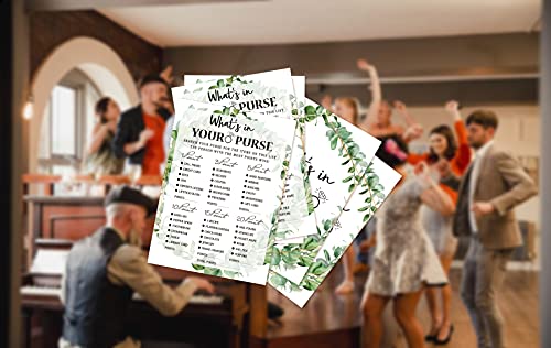 Bridal Shower Game Cards Tropical Jungle Theme 30-Pack