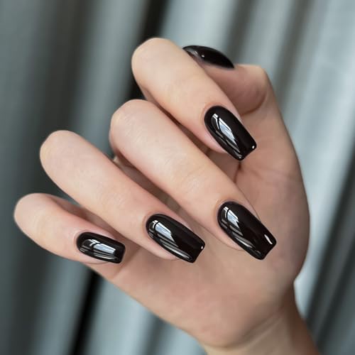 GAOY Jet Black Gel Nail Polish 16ml - Self-Leveling UV Cure