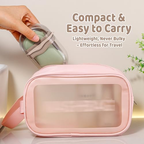 Travel Soap Dish Holder Case for Shower Bar - Waterproof & Compact