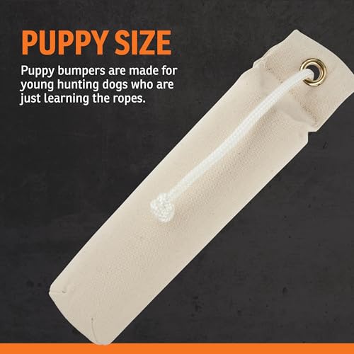 SportDOG Natural Canvas Dummy for Training, Regular Size 2.75 x 12 inches