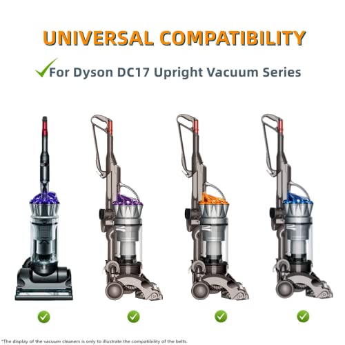 Replacement Belts for Dyson DC17 Animal Vacuum (Pack of 2)