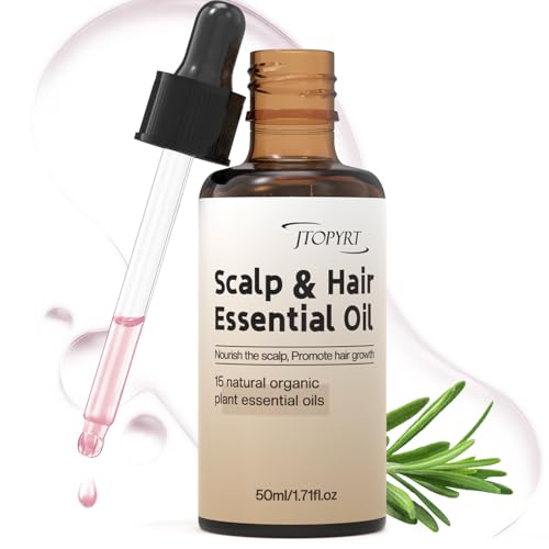 Jtopyrt Rosemary Castor Hair Growth Oil - 50ml Scalp Care Treatment