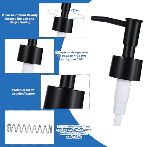 3-Pack Reusable Soap Dispenser Pump Heads | Standard 28mm Compatible