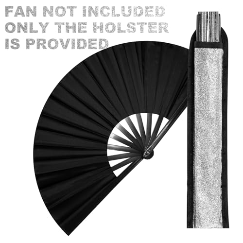 Rave Fan Holster with Adjustable Leg Strap Festival Hand Fan Holder