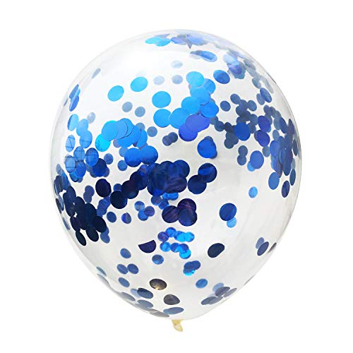 2nd Birthday Balloons Pack - 15 Latex Balloons with Confetti