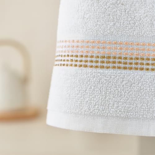 100% Cotton Washcloths - 12x12 in, Ultra-Absorbent, 10 Pack