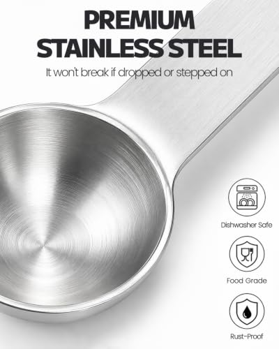 MIMORE Stainless Steel 5g Scoop - 3 Pack for Accurate Creatine Measurement