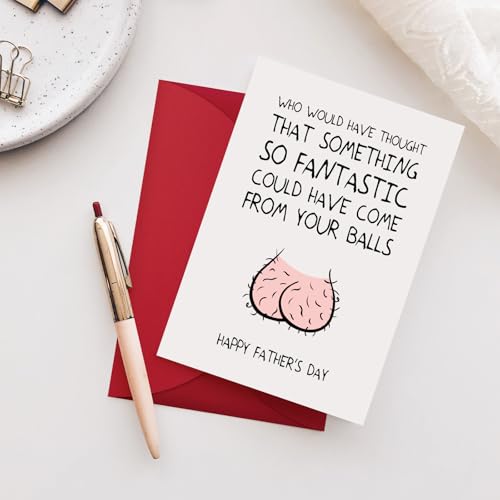 Funny Father's Day Card for Dad - Unique Gag Gift from Kids
