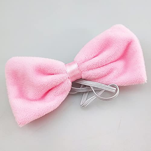 Pink Pig Ears Headband Nose Bow Tie and Tail Costume Set for Cosplay and Parties