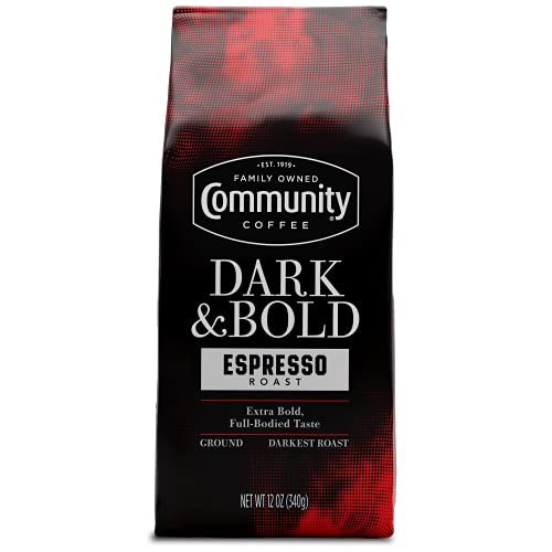 Community Coffee Dark & Bold Espresso Blend - 12 Ounce Ground Coffee