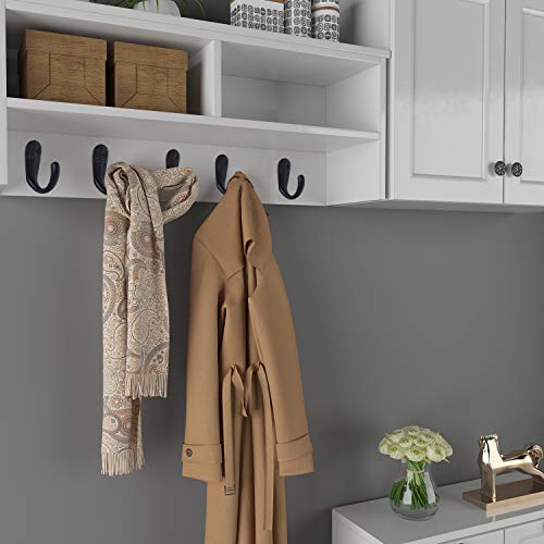 IBosins 15PCS Wall Mounted Coat Hooks - Black Single Prong Robe Hooks