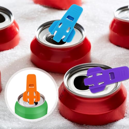 6 Pack Manual Can Opener Set - Easy Grip Soda & Beverage Tab Covers