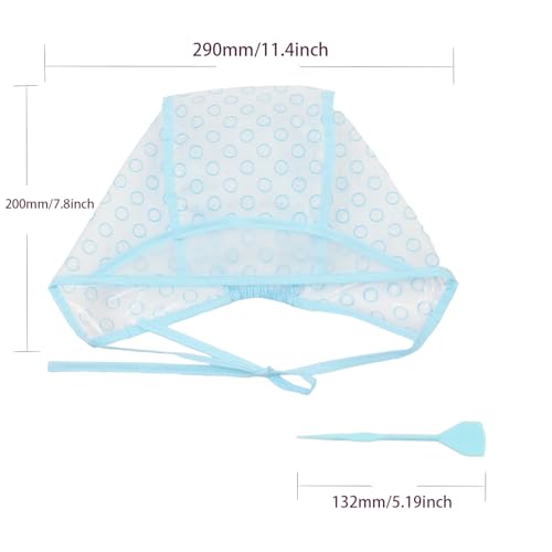 Hair Highlight Cap with Crochet Hook, Blue Dyeing Frosting Kit for Salon and DIY