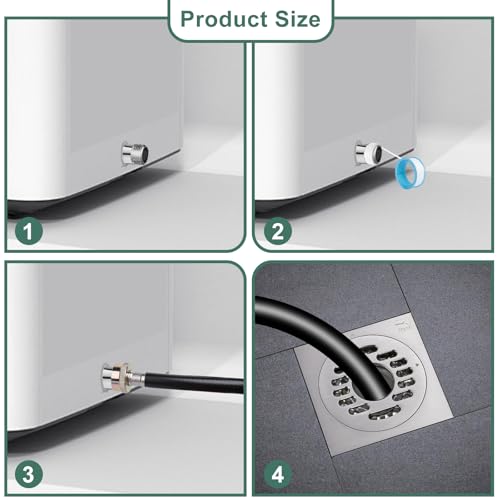 Sankoly 6.5ft Dehumidifier Drain Hose, 3/4 Inch FHT Heavy Duty PVC