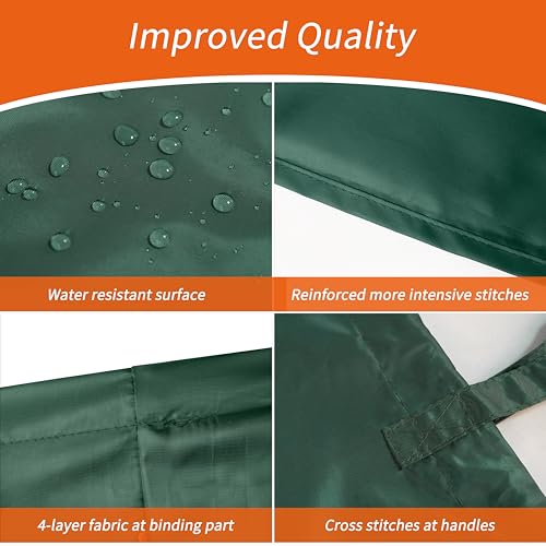 Polecasa Extra Large Heavy Duty Laundry Bag with Drawstring - 28x36, 50LB Capacity, Reinforced Handles, Green