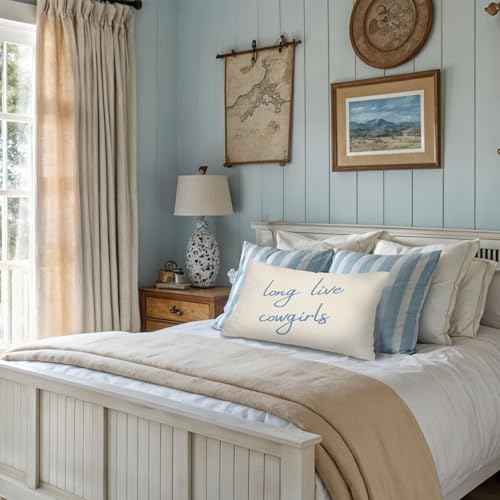 Cowgirl Room Decor Pillow Covers 12x20 - Western Style
