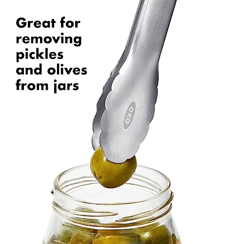 OXO Good Grips Mini Tongs Set - 2 Pack, 7-Inch Stainless Steel