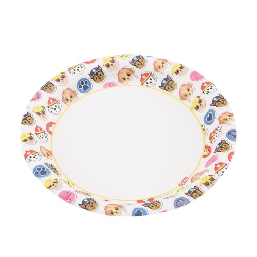 Glad Paw Patrol Paper Plates for Kids, 7 Inch Disposable Plates, 100 Count