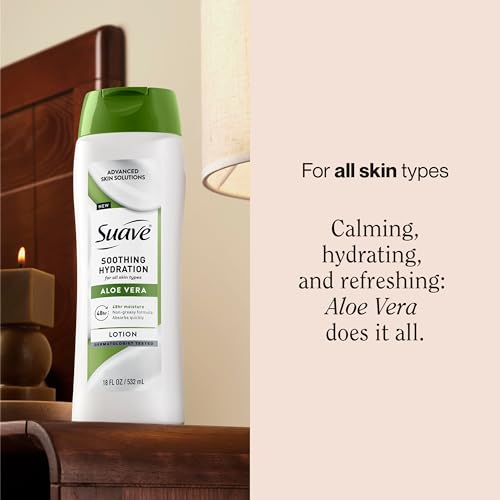 Suave Soothing Hydration Hand & Body Lotion with Aloe Vera, 18 FL OZ