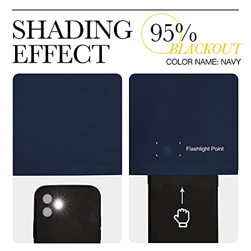 NICETOWN Navy Blackout Curtains - 29"W x 45"L Thermal Insulated Grommet Set