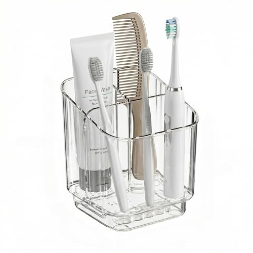 Wall-Mounted Compartmentalized Storage Rack for Toiletries