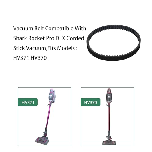 Replacement Vacuum Belt for Shark Rocket Pro Corded Stick, 2-Pack