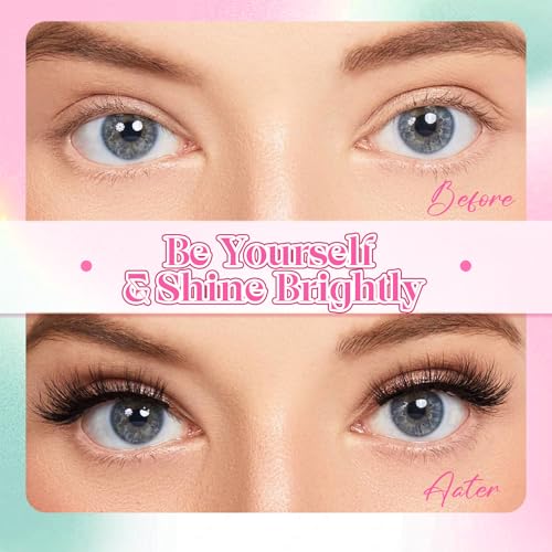 FADVAN 280Pcs Wispy Lash Clusters Mixed D-Curl DIY Eyelash Extensions