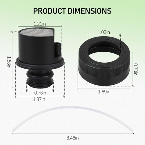 Replacement Cap & Straw Assembly for Bissell Little Green Cleaner