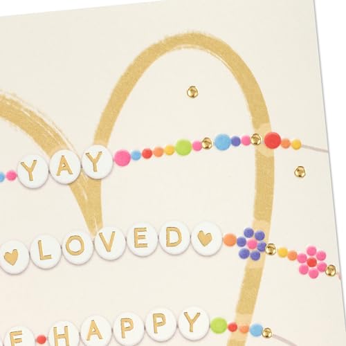 Hallmark Friendship Bracelet Birthday Card for Daughter, Sister, Friend
