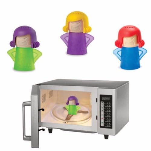 Angry Mama Microwave Oven Steam Cleaner - Easy Vinegar & Water Descaling Tool
