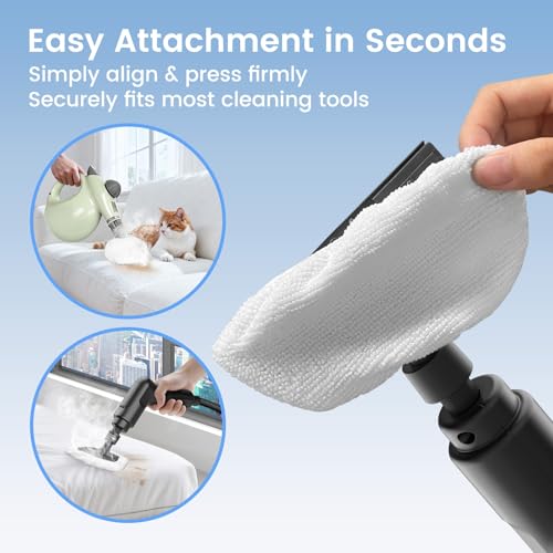 Granarbol 8-Pack Reusable Microfiber Steam Mop Pads - Universal Fit