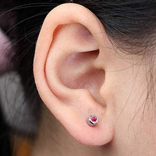 SLVIEKAE Disposable Ear Piercing Gun Kit with Stainless Steel CZ Studs