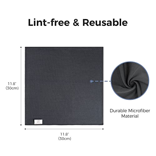 loukin Microfiber Whiteboard Cleaning Cloths - 12x12 Inch, 2 Pack