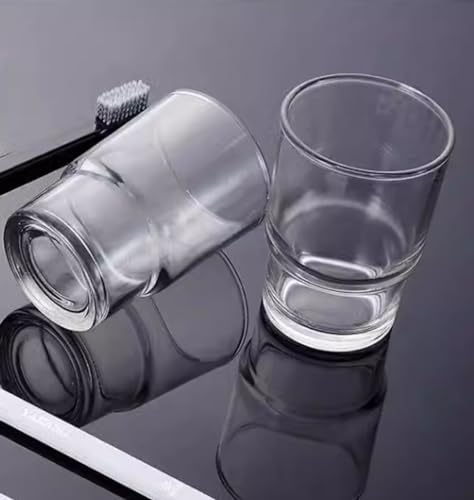 Transparent Bathroom Tumbler Cup for Toothbrush & Makeup Brushes