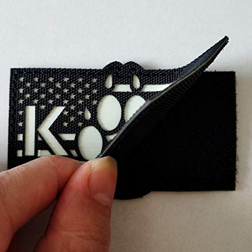 Minason IR Infrared Reflective American Flag K9 Paw Tactical Morale Patch