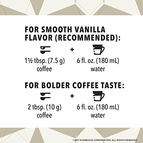 Starbucks Natural Fusions Vanilla Ground Coffee, 11 Ounce (Pack of 2)