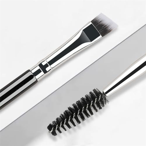 3-Piece Eyebrow Brush and Eyelash Spoolie Makeup Tool Set