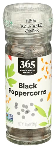 Fresh Ground Black Peppercorn Grinder - 1.55 oz by 365