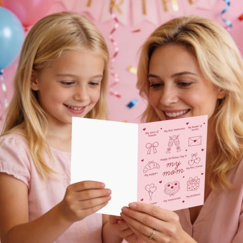 Cute Birthday Card for Mom - Premium Quality Card 187