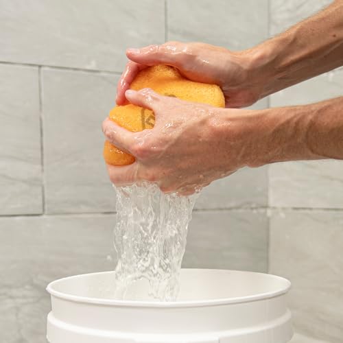 QEP Extra Large Grouting and Cleaning Sponge, 7.5 x 5.5 Inch, 6-Pack