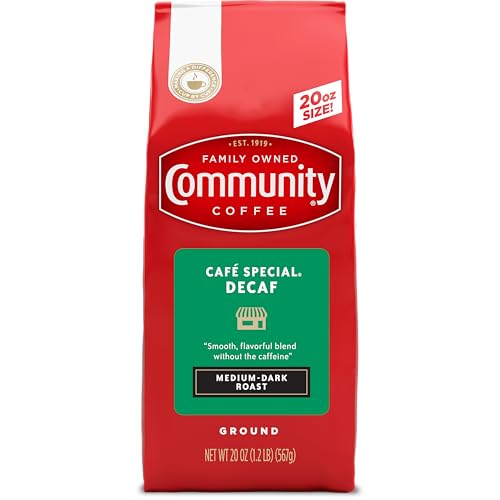 Community Coffee Café Special Decaf, Medium-Dark Roast, 20 oz