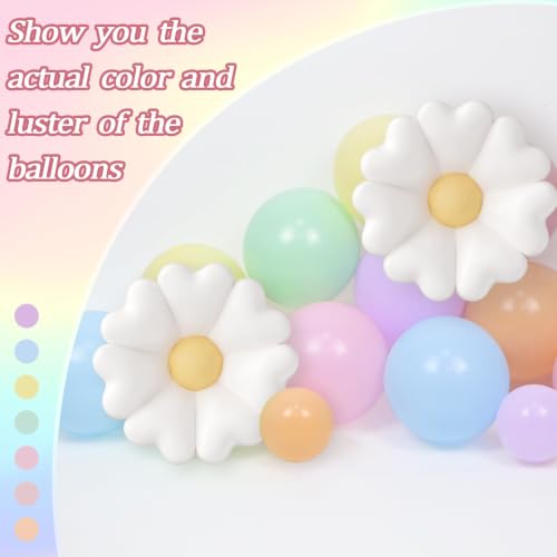 Pastel Flower Balloon Arch Kit - 136pcs Party Decorations
