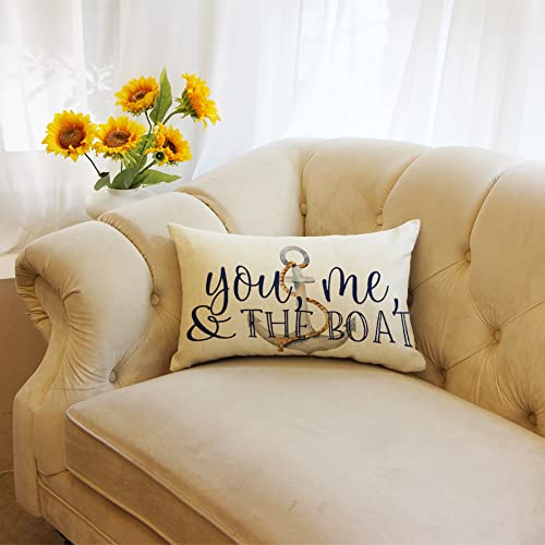 Ogiselestyle Summer Throw Pillow Cover 12x20 Inch Beach Cushion Case for Sofa & Outdoor Decor