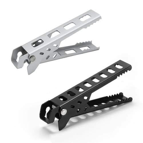 2 Pack Camping Cookware Gripper Hot Camping Cups Lifter Frying Pan Gripper Camping Cook Pot Lifter Clips Tongs Clamp Holder for Campfire Grill Cooking Outdoor Stove Backpacking Coffee Mug