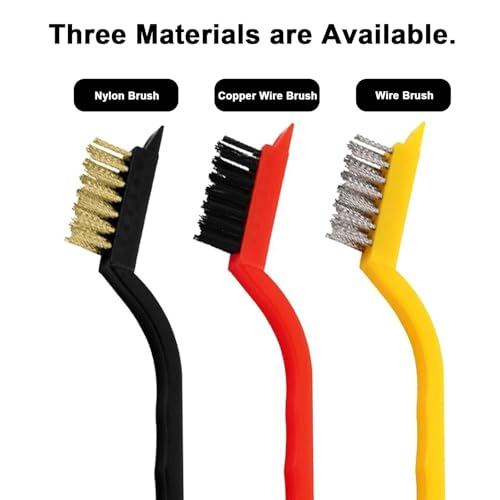 7-Pack Ergonomic Cleaning Brush Set for Rust, Paint & Dirt
