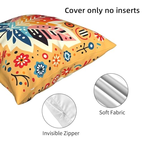 Autumn Maple Leaf Throw Pillow Cover - Soft Velvet 18x18