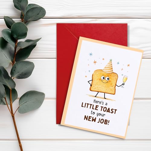 New Job Card and Keychain Gift Set - Congratulations Farewell Present