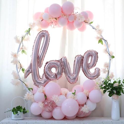 65 Pack Light Pink Latex Balloons - 12 Inch Party Decor