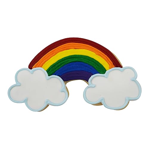 Rainbow Soft-Grip Cookie Cutter with Easy Grip Handle