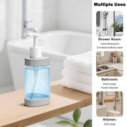 HarJue Triangle Hand Soap Dispenser 2 Pack - 13.5 oz Gray